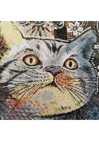 K37-Dokuma Goblen Kırlent Kılıfı