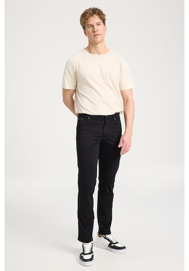 Wrangler Texas Slim Fit Erkek Denim Pantolon W12sea001 Siyah