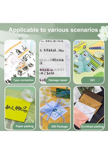 Deli Küçük Yüksek Viskozite Ofis Şeffaf Teyp Öğrenci Kırtasiye Kaseti, Size:12 Rolls Width 1.2cm X Length 12.8m Diğer