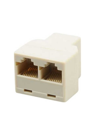 Cat5/6 Kablo Çoğaltıcı Splitter Rj45 Ek Çoklayıcı Aparat 2 Çıkış