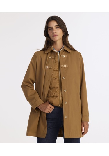 Yargıcı Regular Gömlek Yaka Uzun Kol Pardösü 25kkpr5007x 003 Kahverengi