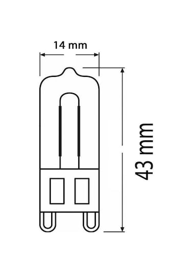 Osram 66740 40W Halopin Fırın Ampul G9 Duy 2700K