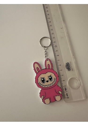 Lavubu Anahtarlık Sevimli Canavar Serisi 8cm Pembe