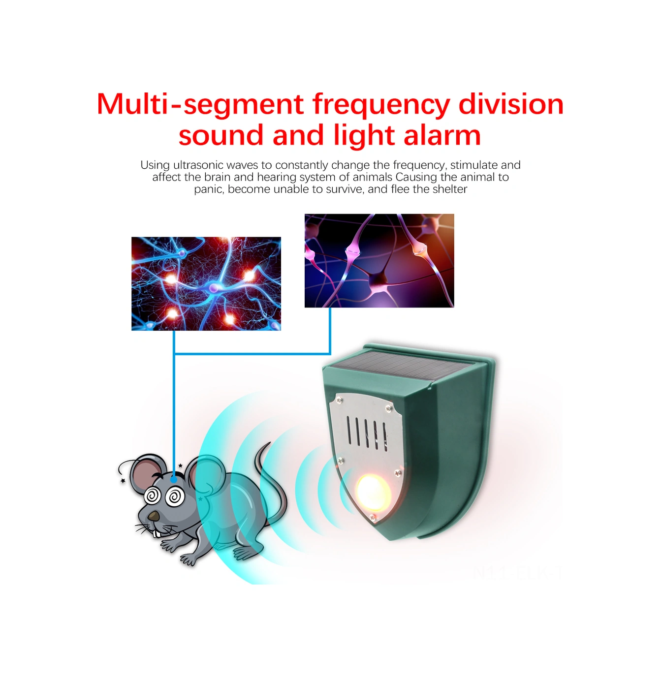 Xindoker Güneş Enerjili Ultrasonik Alarm, 129db Işık-ses Uyarısı, Ip55 Su Geçirmez, 5-8m Kişi Algılama, N911m Yeşil, 1 Adet Xindoker Güneş Enerjili Ultrasonik Alarm, 129db Işık-ses Uyarısı, Ip55 Su Geçirmez, 5-8m Kişi Algılama, N911m Yeşil, 1 Adet