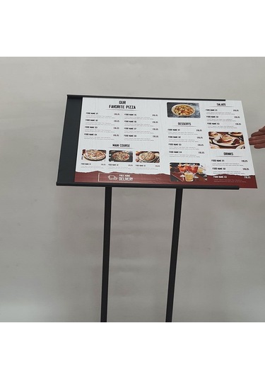Restoran Önü Metal Menü Panosu 2xa3