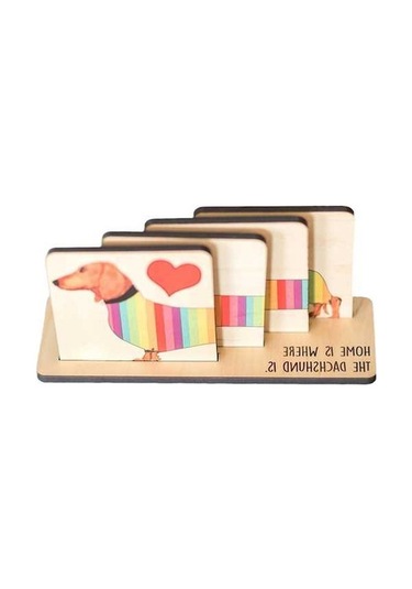 Dachshund Severler İçin 4'lü Bardak Altlığı Seti - Ulzyvf Option 2 Emphasis On The Set : Ulzyvf 4'lü Bardak Altlığı Seti - Dachshund Temalı, Şık Tasarım Option 3 Short & Sweet : Ulzyvf 4'lü Dachshund Bardak Altlığı Seti - Ev Aksesuarı Diğer