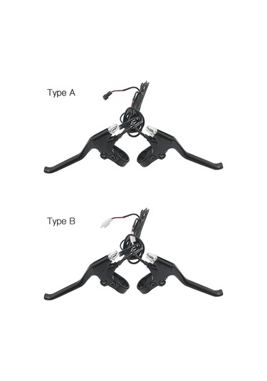 Shineyee Elektrikli Araçlar İçin Tam Alüminyum Fren Kolu, 22.2mm Saplı, 165cm Tel, Siyah, 1.75mm-2.8 Ekleme Tipi