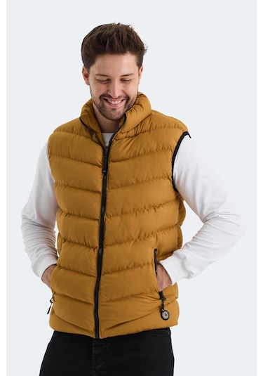 Slazenger HAMMER I Erkek Şişme Yelek Hardal Yelek