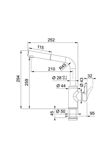 Franke Urban Doccia Bianco Mutfak Bataryası 115.0595.088
