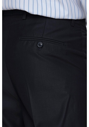 İmza Lacivert Gabardin Yan Cep Açık Paça Basic Comfort Fit Esnek Pantolon 1003255005 Lacivert