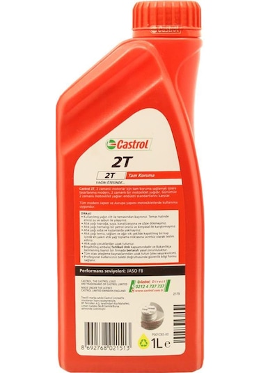Castrol 2t 1 L 2 Zamanlı Mineral Bazlı Motosiklet Yağı N11.4036