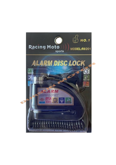 Racing Moto Locks 110 Db Alarmlı Disk Kilidi Siyah