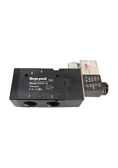 3v410-15 1/2" 3/2 Pnomatik Elektrikli Hava Valfi