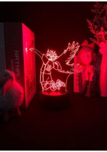 Wealthglow Renk Değiştiren 3d Dekoratif Şekilli Led Lamba - 12 Cm 12cxc9 Siyah