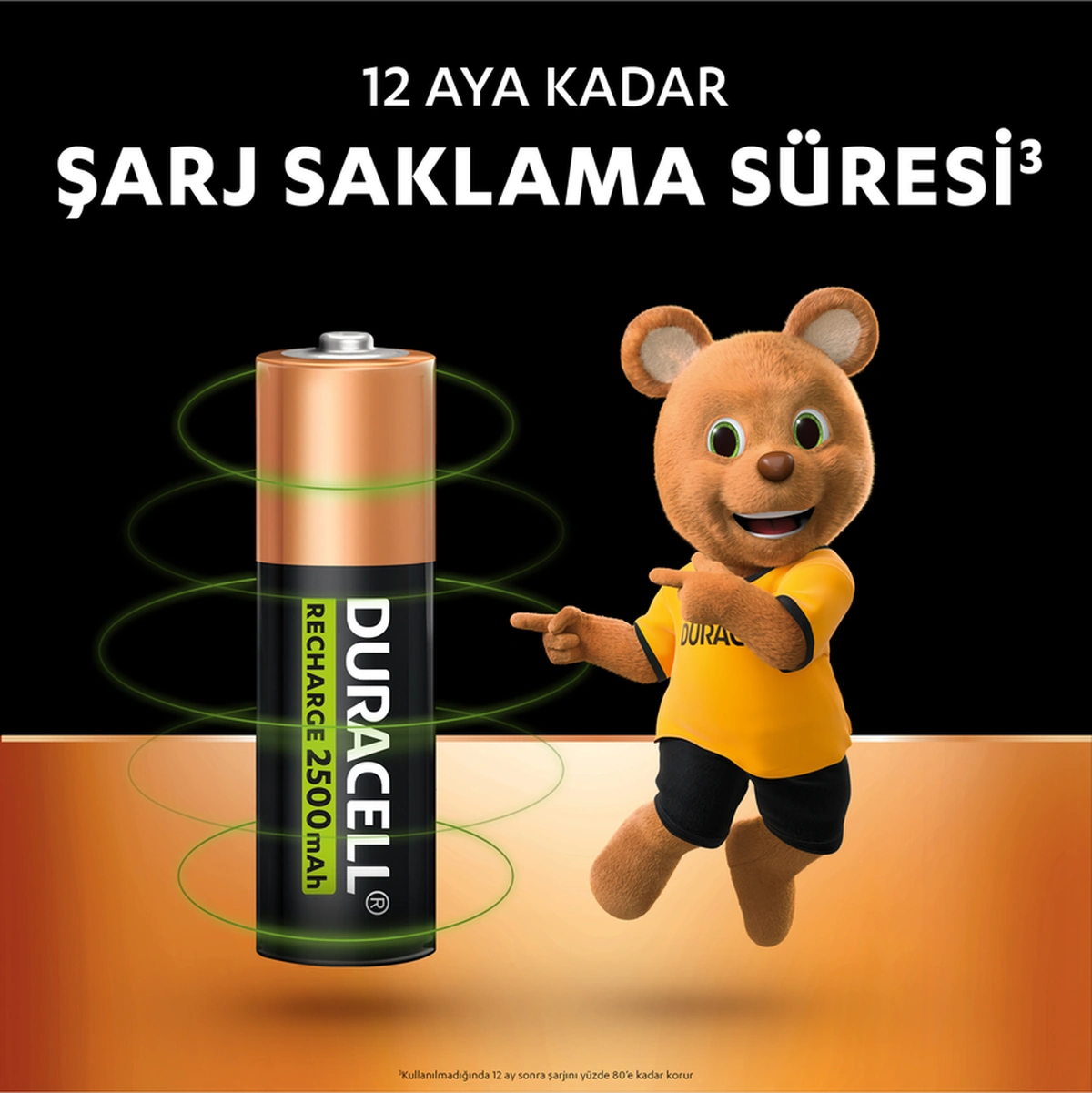Şarj Edilebilir Aa 2500mah Piller, 4'lü Paket