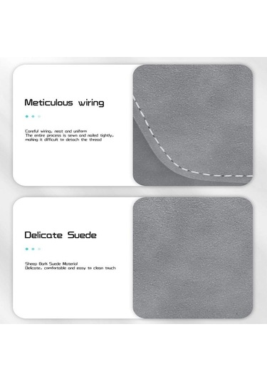 Seametal Araba Güneşlik Saklama Çantası Gözlük Kılıfı İle Lüks Süet Depolama Cep Düzenleyici Gri