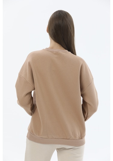 First Company Kadın Sweatshirt 2424bs130836 Kahve