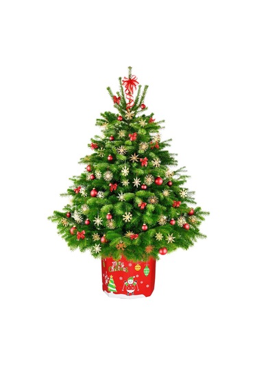 Suofeng Kumaş Noel Ağacı Taban Tutucu 30x36cm - Katlanabilir Noel Gövde Dekorasyon Kutusu, Ev/restoran İçin Sevimli Desenli Noel Dekoru Diğer