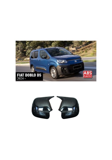Fiat Doblo D5 Batman Yarasa Ayna Kapağı Piona Black Abs 2024+