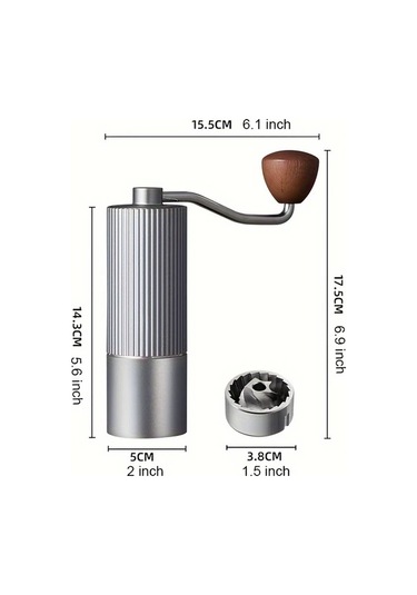 Honeybeeshop Siyah Paslanmaz Celik Manuel Kahve Cekirdek Ogutucu Ev Ofis Kullanimi Elektrik Gerektirmez
