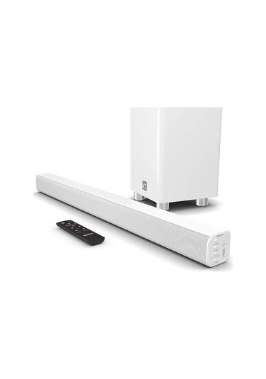 K2 Beyaz Bluetooth' Lu Kablosuz Soundbar Ve Subwoofer-125965