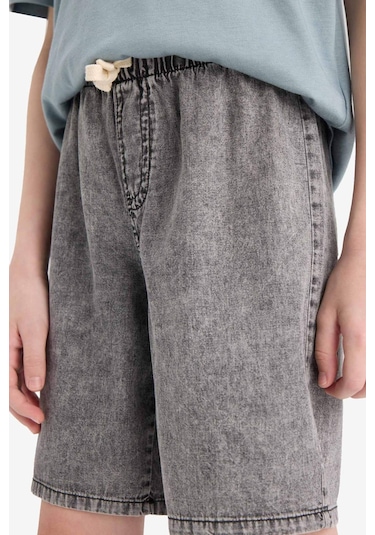 Defacto Erkek Çocuk Jean Şort D8575a825smnm55 Gri