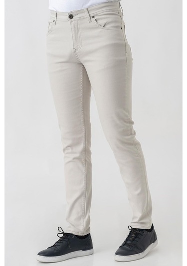 White Stone Avenches J2424 Normal Fit Pamuklu Likralı 5 Cep Pantolon - Taş White Stone Avenches J2424 Normal Fit Pamuklu Likralı 5 Cep Pantolon - Taş