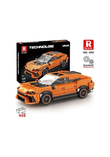 Reobrix Creator 690 Lamborghini Urus Suv Araba Yaratıcı Yapı Blok Seti Building Blocks - 408 Parça