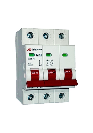 Mutlusan Mts06-3050b 3x50a 6ka B Tipi Otomatik Sigorta