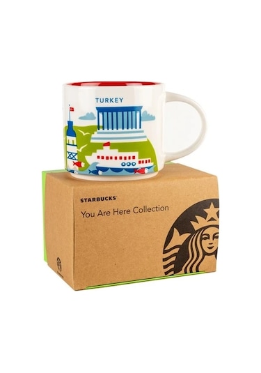 Starbucks Şehir Temalı Kupa Serisi - Türkiye 414 Ml Kırmızı