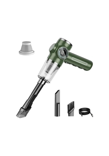 Ankatek Jl 5 İn1 Araba Elektrikli Süpürge 290000pa Güçlü Emiş Oc Yeşil Yeşil