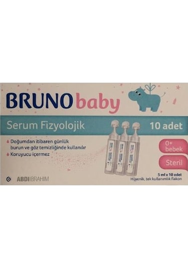 Bruno Baby Serum Fizyolojik 5 ml 10 Flakon