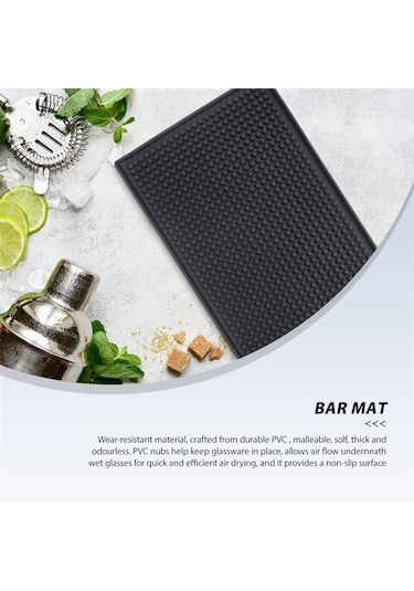 Xurunkeji 3 Paket Siyah Bar Matı Dökülme Matı Cam Kurutma Matı Kokteyl Karıştırma Servis Matı Tezgah Üstü İçin 12 İnç U X 6 İnç G Siyah Xurunkeji 3 Paket Siyah Bar Matı Dökülme Matı Cam Kurutma Matı Kokteyl Karıştırma Servis Matı Tezgah Üstü İçin 12 İnç U X 6 İnç G Siyah