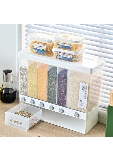 Ambition 1 Adet Pirinç Dağıtıcı Gıda Dağıtıcı 26lb Pirinç Davul