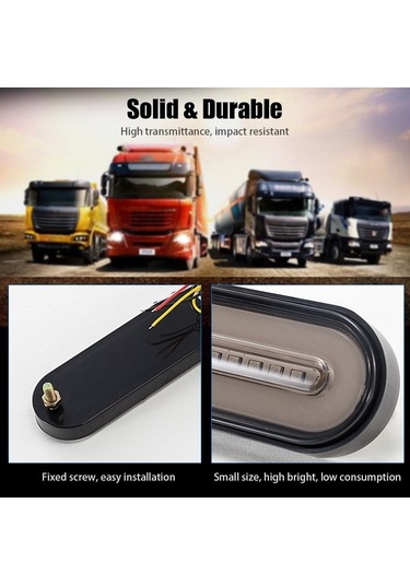 Ebitda 12-30v 100 Led Su Geçirmez 3 Ü 1 Arada Kamyon Fren Sinyal Lambası, Optik