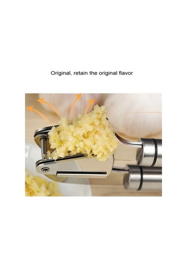 Novahub Gıda Sınıfı 304 Paslanmaz Çelik Sarımsak Dilimleyici Gri