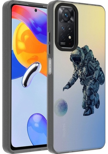 Xiaomi Redmi Note 12 Pro 4g Kılıf Desenli Zore Dragon Sert Kapak Astronot