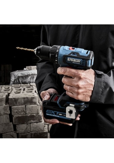 Erbauer EDD18-Li-2 18V 4Ah Tek Akülü Darbesiz Vidalama