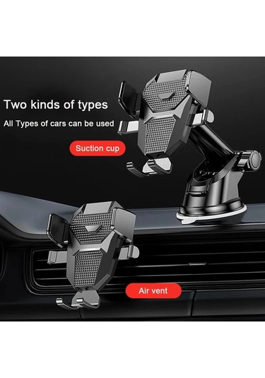 Liangmei Yeni Evrensel Enayi Araç Telefonu Tutucu 360 Cam