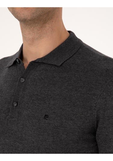 Pierre Cardin Erkek Antrasit Melanj Kazak /triko 50314189-vr081 Antrasit Melanj