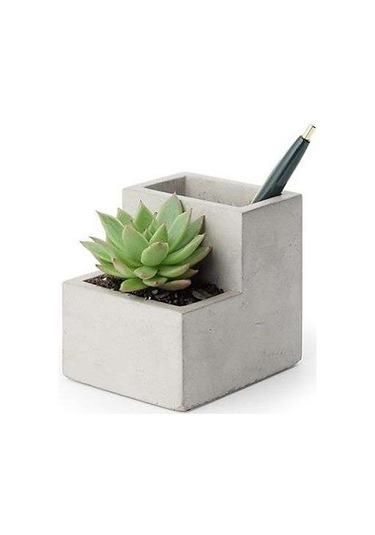 Kikkerland Concrete Beton Saksı Kalemlik Küçük Boy