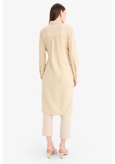 DeFacto Regular Fit Gömlek Yaka Büzgülü Uzun Kollu Diz Altı Tesettür Tunik D9862AX25SMBG737 DeFacto Regular Fit Gömlek Yaka Büzgülü Uzun Kollu Diz Altı Tesettür Tunik D9862AX25SMBG737