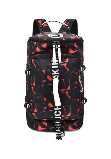 Büyük Kapasiteli Omuz Seyahat Spor Çantası Kırmızı