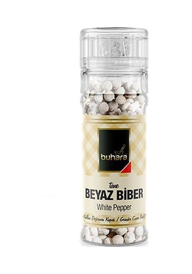 Buhara Tane Beyaz Biber Değirmen Kapak Cam 50 G