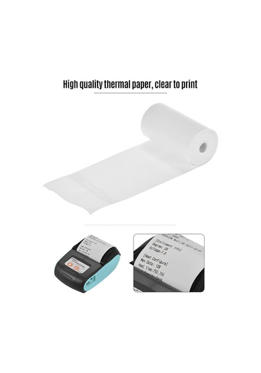 Shineyee 57x25mm Termal Etiket Kağıdı - Yüksek Kaliteli Baskı, Makbuz/mini Yazıcılar İçin Peripage/poooli/paperang Uyumlu - 5 Rollü Paket