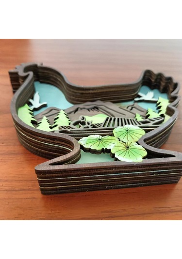 Homyl Tavuk Heykeli El Sanatları Dekoratif Masa Süsü Tezgah