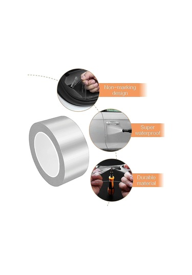 Araba Kapısı Kenar Koruyucu Şeffaf Evrensel Kapı 1,2 İnç X 33 Ft, Şeffaf