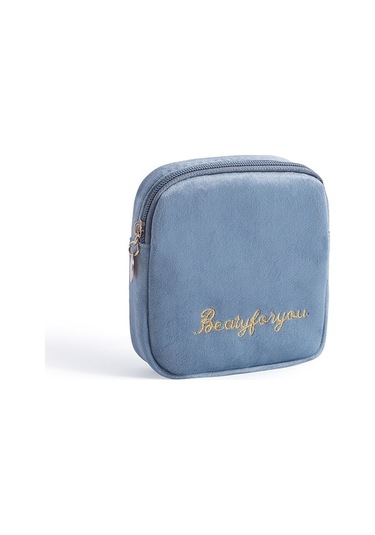 Peluş Bez Sıhhi Peçete Saklama Çantası Hijyenik Ped Saklama Çantası Tavuskuşu Mavisi Çok Renkli