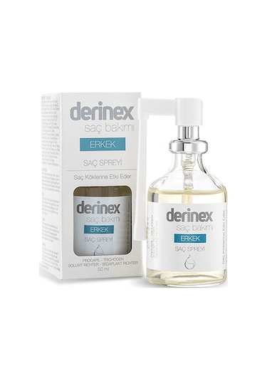 Derinex Erkek Saç Dökülmesine Etkili Sprey 50 Ml