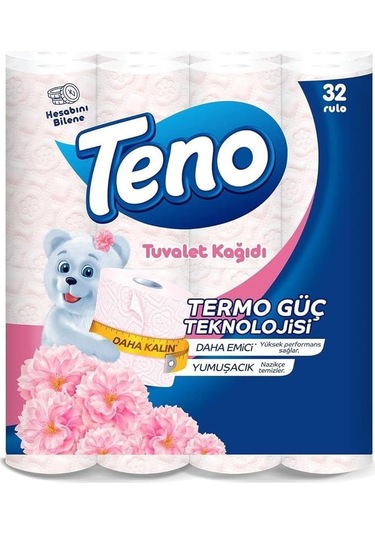 Teno Pudra Kokulu Tuvalet Kağıdı 32 Adet